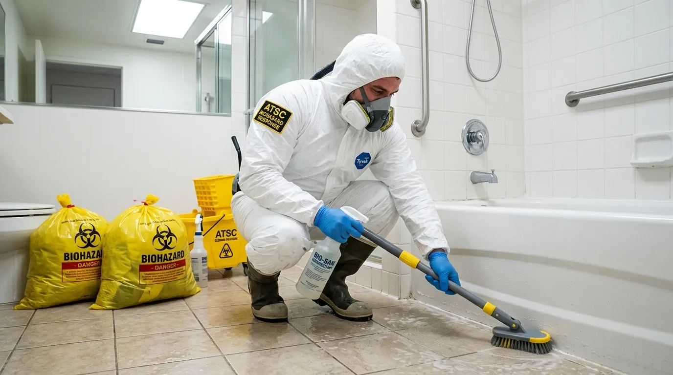 Decontamination equipment deployed for Blood Cleanup in Converse